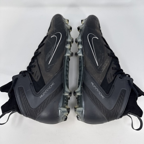Nike Alpha Huarache 8 Elite LAX Lacrosse Cleats Black Size 10 CW4440-011 - Picture 7 of 11